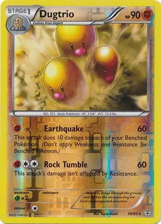 Generations Dugtrio #39/83 reverse holo
